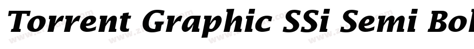 Torrent Graphic SSi Semi Bold Italic字体转换